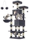 FEANDREA Kratzbaum, Katzenbaum, 168/206 cm(H), mehrst&ouml;ckig f&uuml;r gro&szlig;e Katzen,