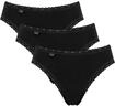 Taillenslip SLOGGI "24/7 Cotton Lace", Damen, Gr. 48, schwarz, Jersey, Obermaterial: