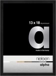 nielsen Bilderrahmen Aluminium Bilderrahmen Alpha, (1 St) schwarz 13 x 18 cm