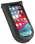 KlickFix Fahrradtasche KLICKfix Phone Bag Tour S mit Adapter transparent schwarz mit