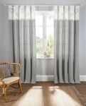 OTTO home Gardine Louis (1 St), Kr&auml;uselband, halbtransparent, halbtransparent,...