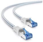 deleyCON deleyCON 20m CAT8.1 Nylon Netzwerkkabel S/FTP PIMF 2000MHz 40Gbit...