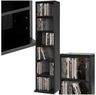 tectake CD-Regal Standregal Medienregal in Holzoptik 90x21x20cm, Sammlerset 1-tlg.,