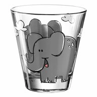 LEONARDO Kinderbecher BAMBINI Elefant 120 ml, Glas