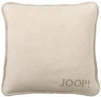 JOOP! Dekokissen JOOP! Uni-Doubleface Kissen mit F&uuml;llung 651082 pergament-sand