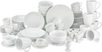 CreaTable Kombiservice Geschirr-Set Luna (80-tlg), 8 Personen, Porzellan,...