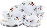CreaTable Kombiservice Flora Orchard (16-tlg), 4 Personen, Porzellan