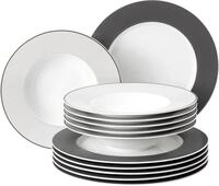Seltmann Weiden Tafelservice Teller Set, Geschirr-Set No Limits Moments (12-tlg), 6