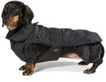 Fashion Dog Hundemantel Hundemantel speziell f&uuml;r Dackel, Schwarz, 33 cm...