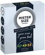 MISTER SIZE Kondome Anprobierpackung SLIM (47-49-53) 3 Gr&ouml;&szlig;en zum Testen,...