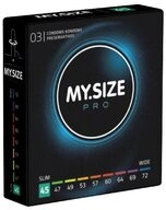 MY.SIZE Kondome PRO 45mm Packung mit, 3 St., Ma&szlig;kondome, Kondome f&uuml;r besten