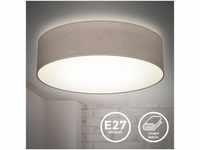 B.K.Licht Deckenleuchte Stoff-Deckenlampe Ø38cm 2-fammig E27 Wohnzimmer LED...