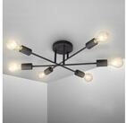B.K.Licht LED Deckenleuchte, ohne Leuchtmittel, Warmwei&szlig;, LED Vintage-Leuchte