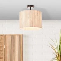 Brilliant Deckenleuchte Wimea, ohne Leuchtmittel, 30cm schwarz/holzfarbend