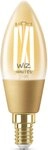 WiZ LED-Filament Filament 25W E14 Kerzenform Amber Einzelpack, E14, 1 St., Warmwei&szlig;,