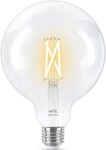 WiZ LED-Filament Filament 60W E27 Globeform G125 Clear Einzelpack, E27, 1 St.,