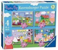 Peppa Pig Puzzle 4 in 1 Kinder Puzzle Peppa Wutz Peppa Pig Ravensburger, 24