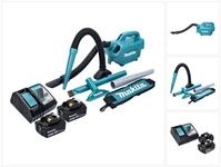 Makita Akku-Handstaubsauger DCL 184 RT Akku Staubsauger 18 V 54 mbar 0,5 l + 2x...