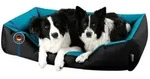 BedDog Tierbett Hundebett LUPI mit Rand, Bezug abnehmbar blau|schwarz 85 cm x...