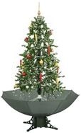 vidaXL K&uuml;nstlicher Weihnachtsbaum 170 x 105 cm Schneiender Weihnachtsbaum mit