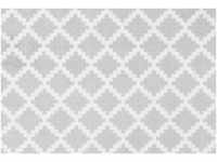 Fußmatte Fußmatte Elegance Grau Weiß, Zala Living, rechteckig, Höhe: 7 mm