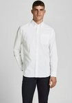 Jack & Jones Langarmhemd BROOK OXFORD mit Button-Down Kragen