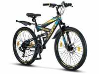 Licorne Bike Strong 2D Premium 26" schwarz/blau/lime