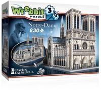 Wrebbit 3D-Puzzle Kathedrale Notre Dame 3D Puzzle (830 Teile), Puzzleteile
