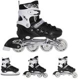 NILS EXTREME Inlineskates 4-IN-1 Inliner Schlittschuhe Rollschuhe Eishockey,