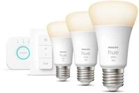 Philips Hue LED-Leuchtmittel White E27 3er Starter Set inkl DS 3x1050lm 75W!,...