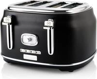 Westinghouse Toaster Retro-Serie 4-Scheiben 1750 W mit Br&ouml;tchenaufsatz, 4 kurze