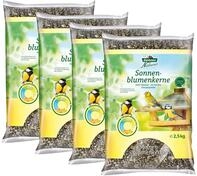 Dehner Natura Premium Sonnenblumenkerne, Wildvogelfutter, 4 x 2.5 kg (10 kg),
