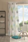 HOME WOHNIDEEN Gardine Home Wohnideen Zugbandschal Voile Bedruckt Seiten (1 St),