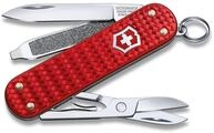 Victorinox Taschenmesser Classic Precious Alox Kollektion 5 Funktionen rot, (1 St)