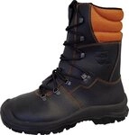 CAR-MEL shoes Forstschutz-Lederstiefel S2 schwarz-orange Arbeitsschuh