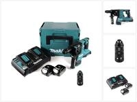Makita Akku-Bohrhammer DHR 281 PGJ Brushless Akku Bohrhammer 28 mm 2x 18 V f&uuml;r
