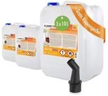 H&ouml;fer Chemie GmbH Bioethanol 3x 10 L FLAMBIOL&reg; Bioethanol 96,6% Premium f&uuml;r
