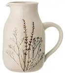 Bloomingville Karaffe Bloomingville Krug BEA Natur mit Blumen 1,5 Liter