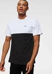 T-Shirt VANS "COLOR BLOCK", Herren, Gr. M, schwarz-wei&szlig; (schwarz, wei&szlig;), Single