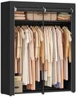 SONGMICS Stoffschrank mit Stangen zum Aufh&auml;ngen, faltbar, 140 x 43 x 174