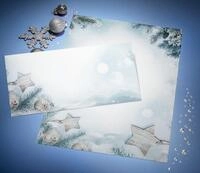 Sigel Designpapier Designpapier Weihnachten A4 90g/qm 25 Blatt Snow Star