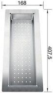 Blanco Einbausp&uuml;le Multifunktionsschale Edelstahl, 514542