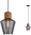 Paulmann Pendelleuchte Neordic Edla max. 1x20W Rauchglas/Kork/Schwarz 230V, ohne