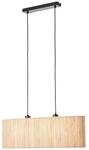 Brilliant Pendelleuchte Wimea, ohne Leuchtmittel, 2flg schwarz/natur