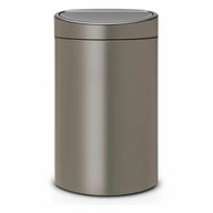 Brabantia M&uuml;lleimer Touch Bin Recycle Platinum 10 + 23 L