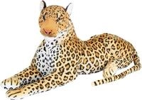 BRUBAKER Kuscheltier Leopard XL Pl&uuml;schtier 110 cm liegend (1-St), Raubkatze Braun -