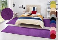 HANSE Home Bettumrandung Fancy, H&ouml;he 7 mm, (3-tlg), Unifarben, Bettvorleger,