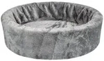 Schecker Tierbett Teddy Schaumstoffbett - Hundebett silberfarben 80 cm
