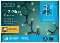 Lumineo LED-Lichterkette Lumineo Lichterkette 1-2 Glow Compact 400 LED 1,5 m