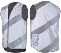WOWOW Warnweste Wowow Sicherheitsweste Roadie Jacket Full Reflective Gr&ouml;&szlig;e M grau